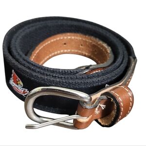 Louisville Cardinals Black Brown Mens Knit Belt, Waist 38